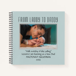 Cuaderno DE DAMA A DADDY El Nuevo Papá Es Personalizado