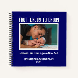 Cuaderno DE DAMA A DADDY Personalizado Nuevo Papá Para Ser 