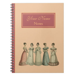 Cuaderno de Damas de la Regencia Retro para Fans d