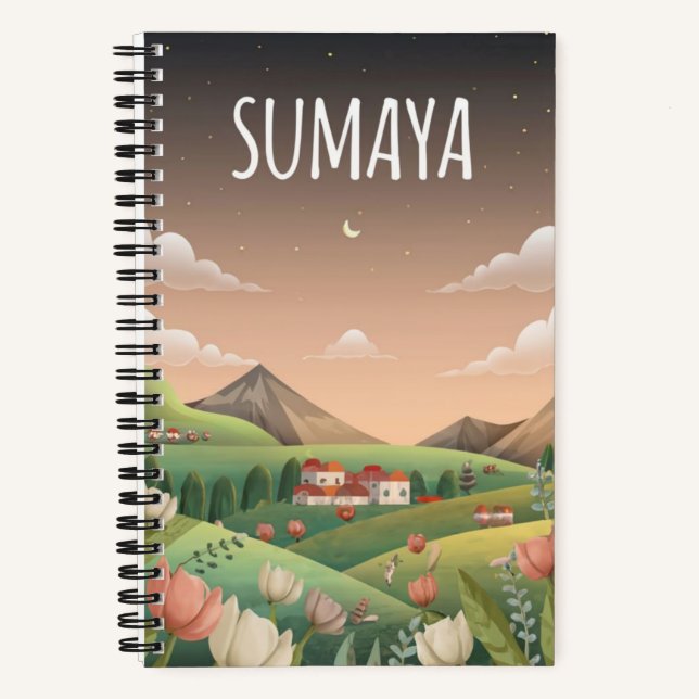 Cuaderno 🌄 de 🏞️ de notas de Sumaya en el Valle del Seren (Anverso)