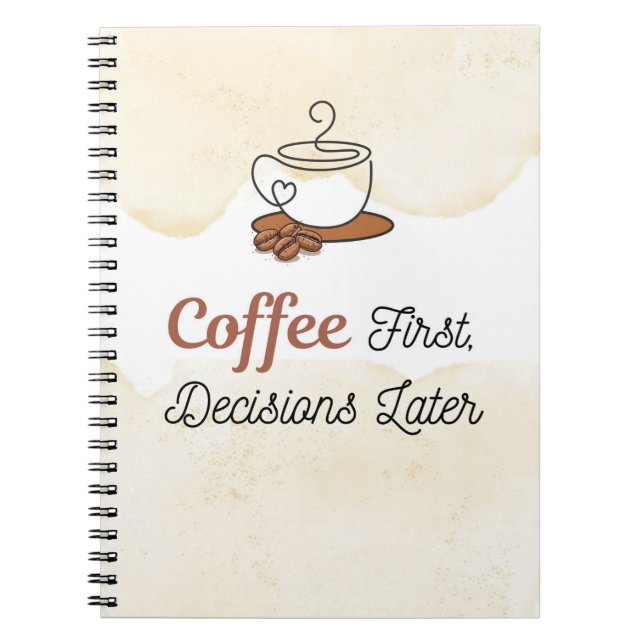 Cuaderno de decisiones después del café (Frente)