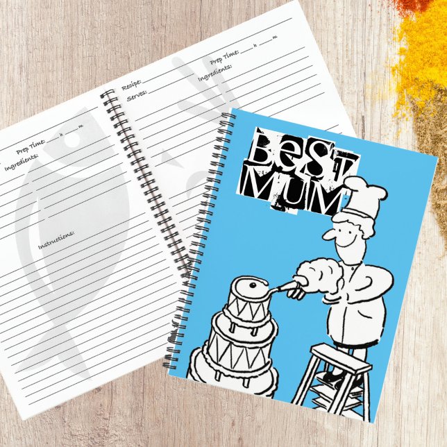 Cuaderno de decoración de pasteles gigante para la (Best Mum Recipe Book)