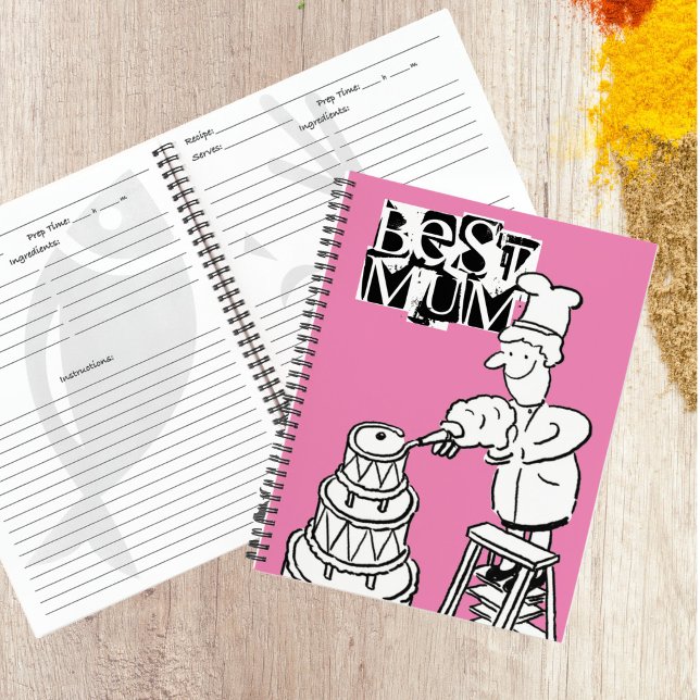 Cuaderno de decoración de pasteles gigante para la (Best Mum Recipe Book)