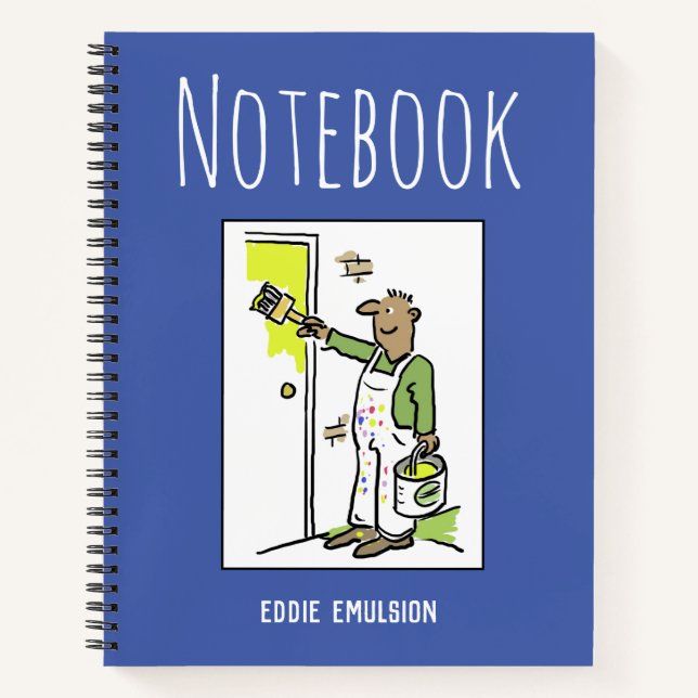 Cuaderno de decorador con nombre (Anverso)