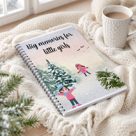 Cuaderno de día de nieve de invierno