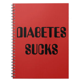 Cuaderno de diabetes rojo