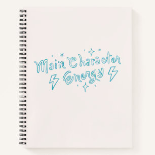 Cuaderno de diario con letra negrita moderna