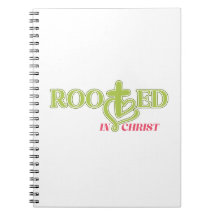 Cuaderno de diario cristiano arraigado en Cristo