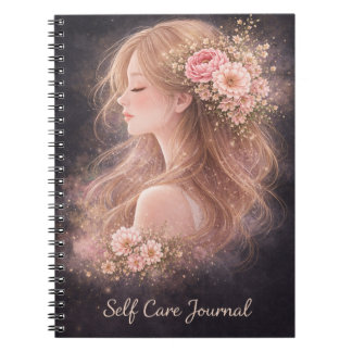 Cuaderno de Diario de Autocuidado Floral |