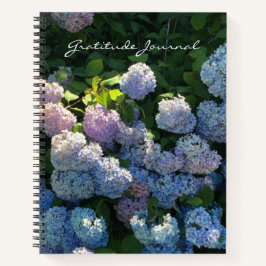 Cuaderno de diario de gratitud floral de Hortensia