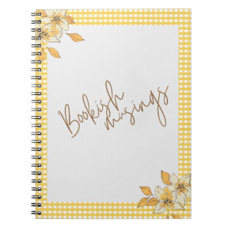 Cuaderno de diario de libro de verano amarillo