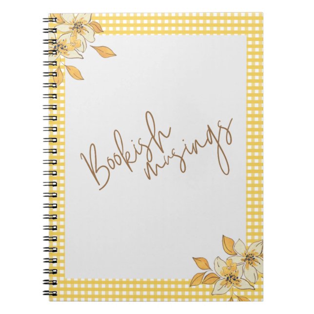 Cuaderno de diario de libro de verano amarillo (Frente)