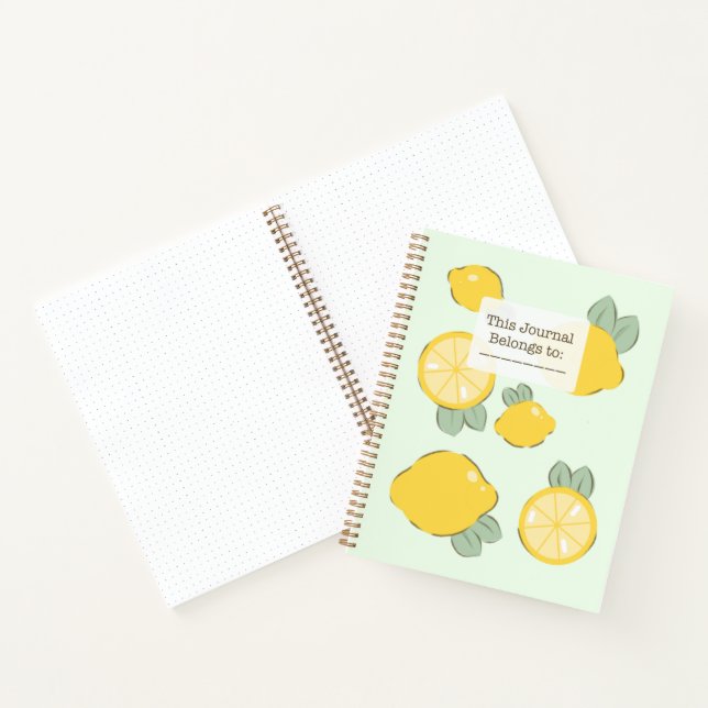 Cuaderno de diario de limón  (Interior)