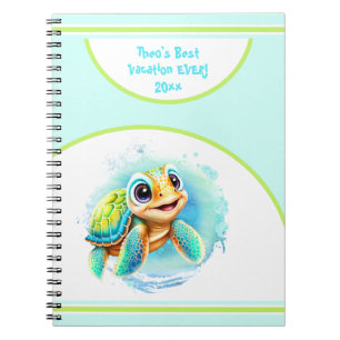 Cuaderno de Diario de Nombre de Vacaciones de Vera