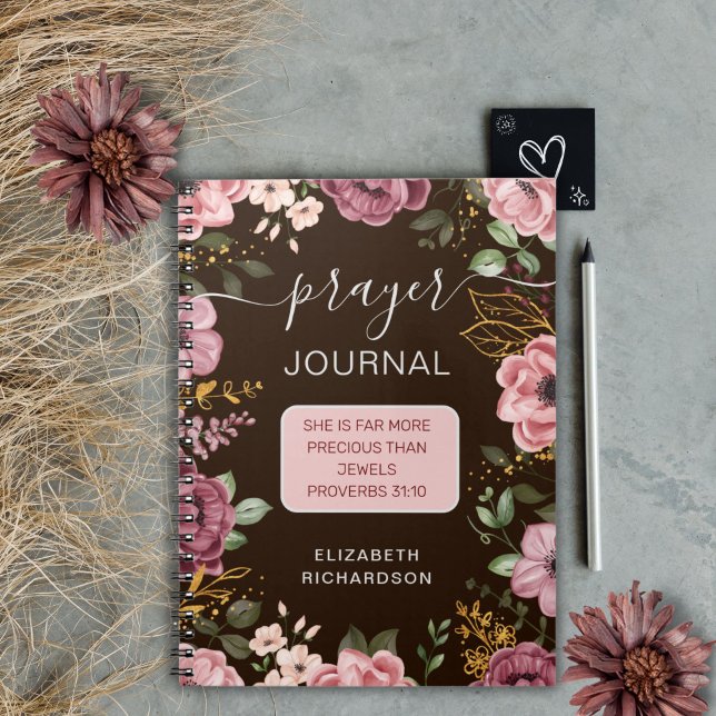 Cuaderno de diario de oración de flores de Proverb (Subido por el creador)