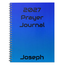 Cuaderno de diario de oración personalizado 2027