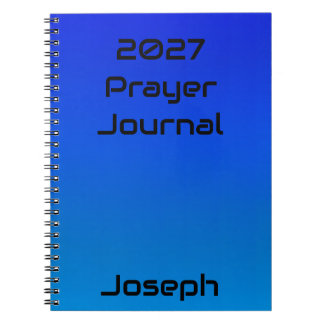 Cuaderno de diario de oración personalizado 2027