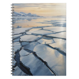 Cuaderno de diario de paisaje abstracto