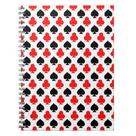 Cuaderno de diario de palos de cartas y picas