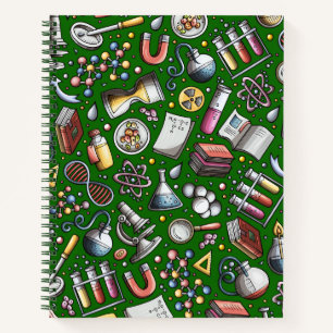 Cuaderno de diario divertido de ciencia