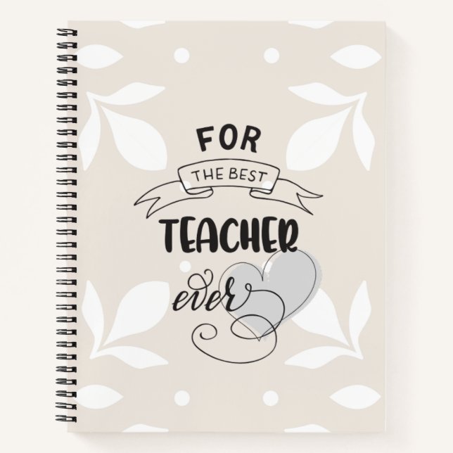 Cuaderno de diario estético boho neutral (Anverso)