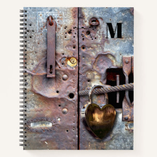 Cuaderno de Diario Grunge Metallic Secret Heart