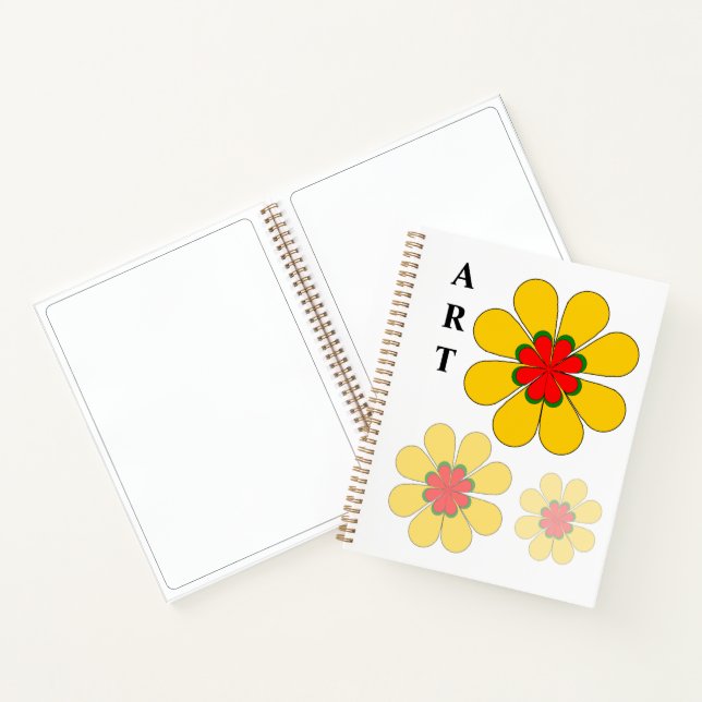 Cuaderno de dibujo ART - Flor Amarilla (Interior)