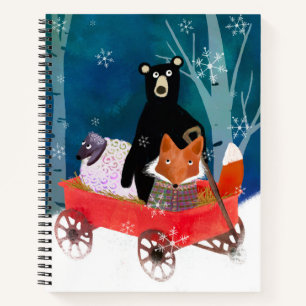 Cuaderno de dibujo de amigos animales mágicos de i