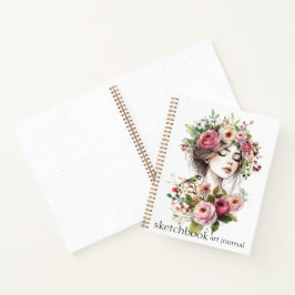 Cuaderno de dibujo de arte de revista Mujeres con