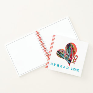 Cuaderno de dibujo de arte original Spread Love