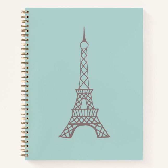 Cuaderno de dibujo de la Torre Eiffel (Anverso)