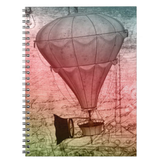 Cuaderno de dibujo de tapa dura globo Steampunk