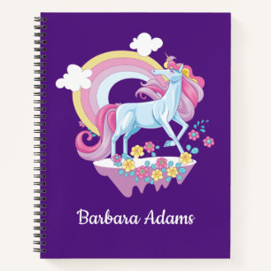 Cuaderno de dibujo de unicornio personalizado