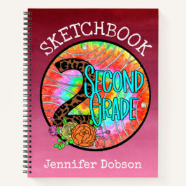 Cuaderno de dibujo de vuelta al cole para segundo 