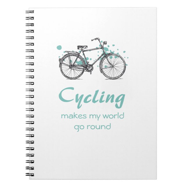 Cuaderno de dibujo en bicicleta de época (Frente)
