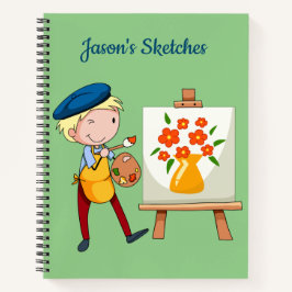 Cuaderno de dibujo en espiral personalizado para n