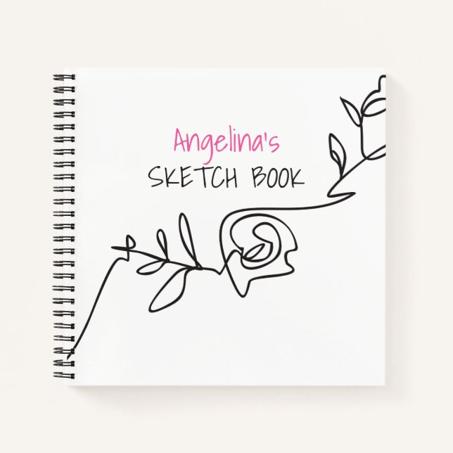 Cuaderno de dibujo femenino (Anverso)