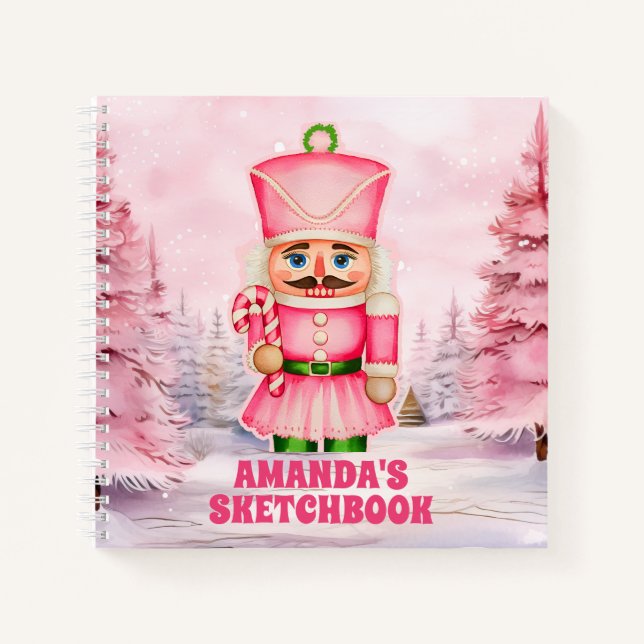Cuaderno de dibujo para niños Cascanueces de Navid (Anverso)