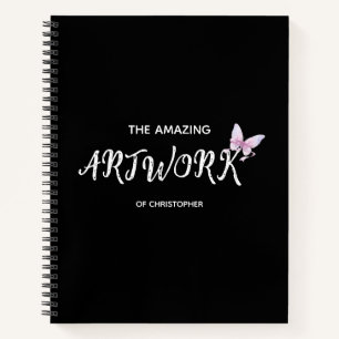 Cuaderno de dibujo personalizado del artista con c