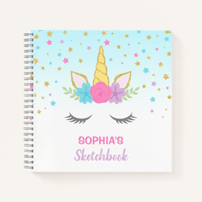 Cuaderno de dibujo personalizado para niños Unicor (Anverso)