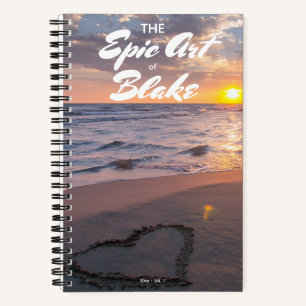 Cuaderno de dibujo personalizado Tu nombre puesta