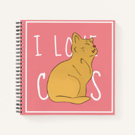 Cuaderno de Dibujo Simple Me Encantan los Gatos