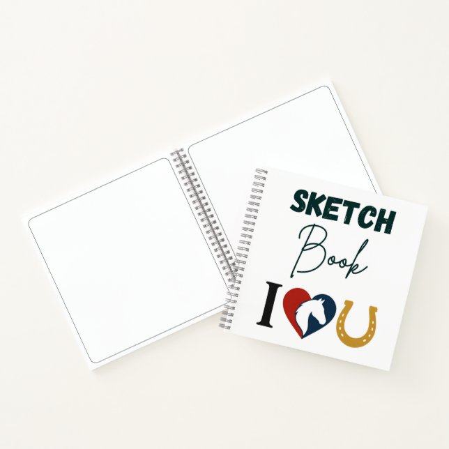 Cuaderno de dibujo 'Te Amo' para amantes de los ca (Interior)