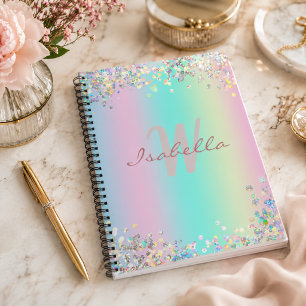 Cuaderno de dibujo Unicornio Glitter Holográfico