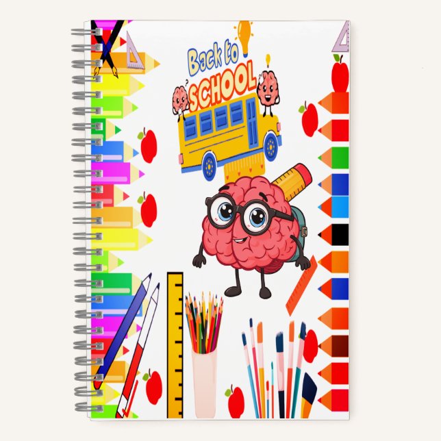 Cuaderno de Dibujos Animados Cerebro Inteligente p (Anverso)