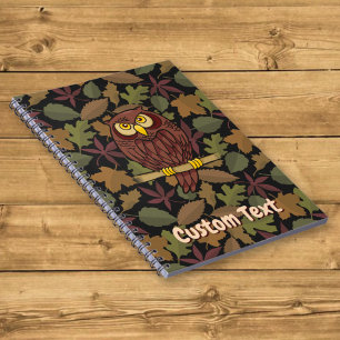 Cuaderno de dibujos animados de búho