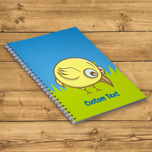 Cuaderno de dibujos animados de pájaro amarillo (Subido por el creador)