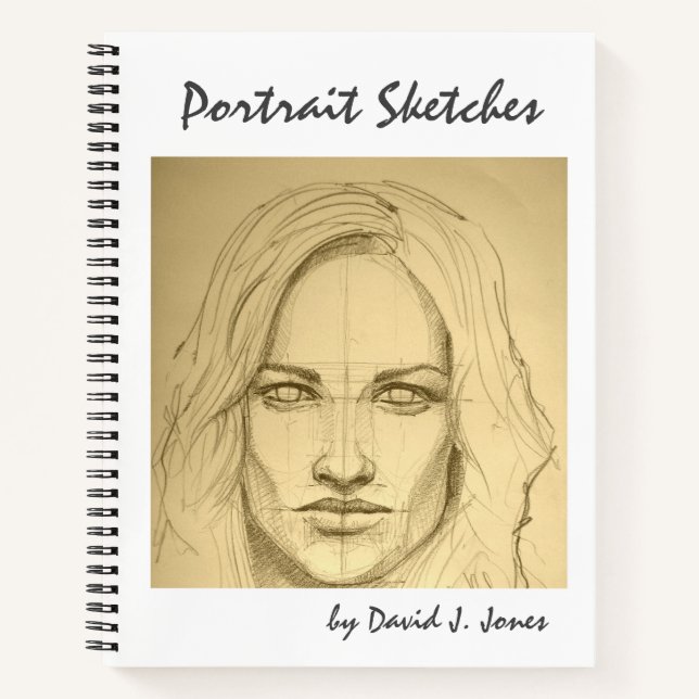 Cuaderno de Dibujos - Bocetos de Retratos (Anverso)