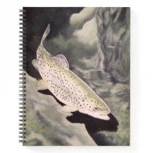 Cuaderno de dibujos de truchas