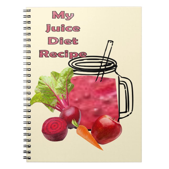 Cuaderno de dieta de jugos: (Frente)